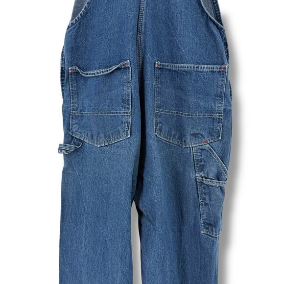 Round House Denim Overalls Workwear Carpenter Jeans Sz 34 X 38 Made in USA - Picture 10 of 11